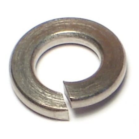 MIDWEST FASTENER Split Lock Washer, For Screw Size 5/16 in 18-8 Stainless Steel, Plain Finish, 100 PK 05339